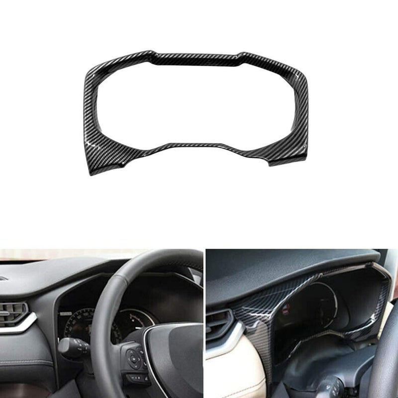 Tocatus for 2019 2020 2021 2022 2023 2024 Toyota RAV4 Accessories ABS Carbon Fiber Dashboard Cover Center Console Dash Board Trim, 1pc - Image 4